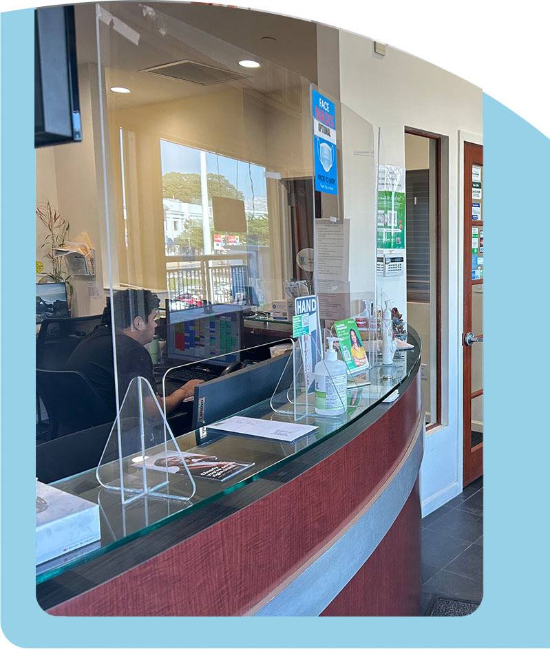 Стойка регистрации Atlas Park Dental в Glendale